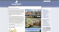 Desktop Screenshot of hansa-hotel-ratzeburg.de