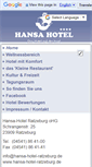 Mobile Screenshot of hansa-hotel-ratzeburg.de