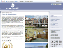Tablet Screenshot of hansa-hotel-ratzeburg.de